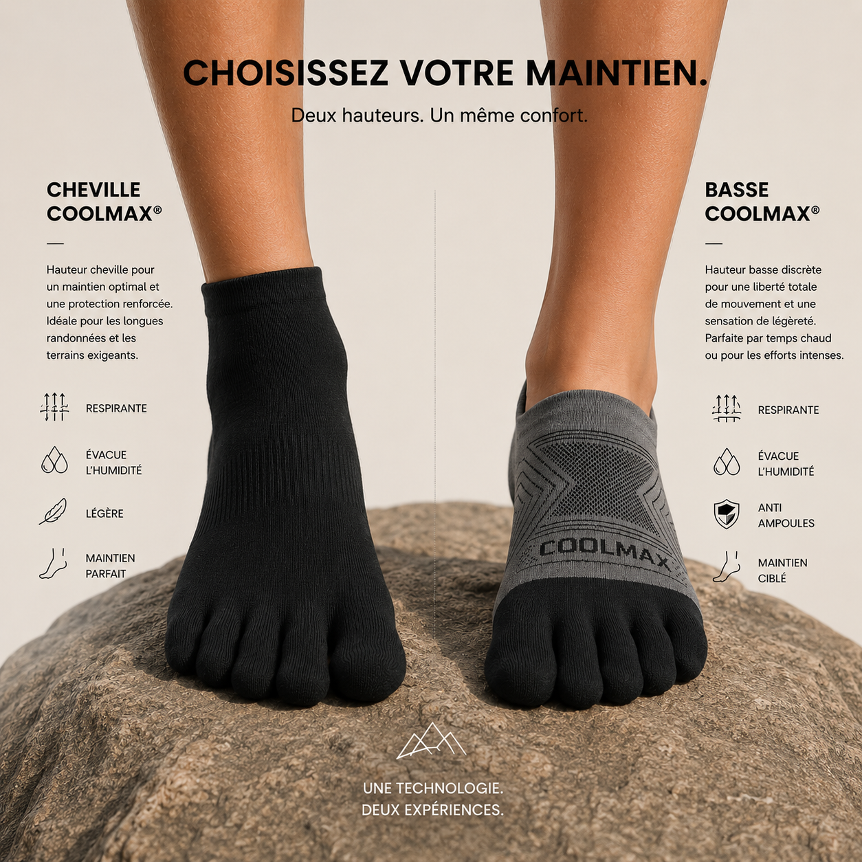 Pack Expert Rando Coolmax - 2 paires